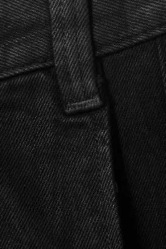Astro Loose Utility Baggy Leg Unisex Jeans – Black Coating – Black Astro Loose Utility Baggy Leg Unisex Jeans – Black Coating – Black