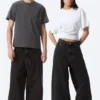 Astro Mid Rise Baggy Faux Leather Pocket Jeans – Black Rinse – Black Astro Mid Rise Baggy Faux Leather Pocket Jeans – Black Rinse – Black
