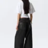 Astro Mid Rise Baggy Faux Leather Pocket Jeans – Black Rinse – Black Astro Mid Rise Baggy Faux Leather Pocket Jeans – Black Rinse – Black