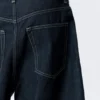 Astro Mid Rise Loose Baggy Denim Shorts – Blue Rinse – Dark Blue Astro Mid Rise Loose Baggy Denim Shorts – Blue Rinse – Dark Blue