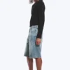 Astro Mid Rise Loose Baggy Denim Shorts – Blue Stream – Medium Blue Astro Mid Rise Loose Baggy Denim Shorts – Blue Stream – Medium Blue