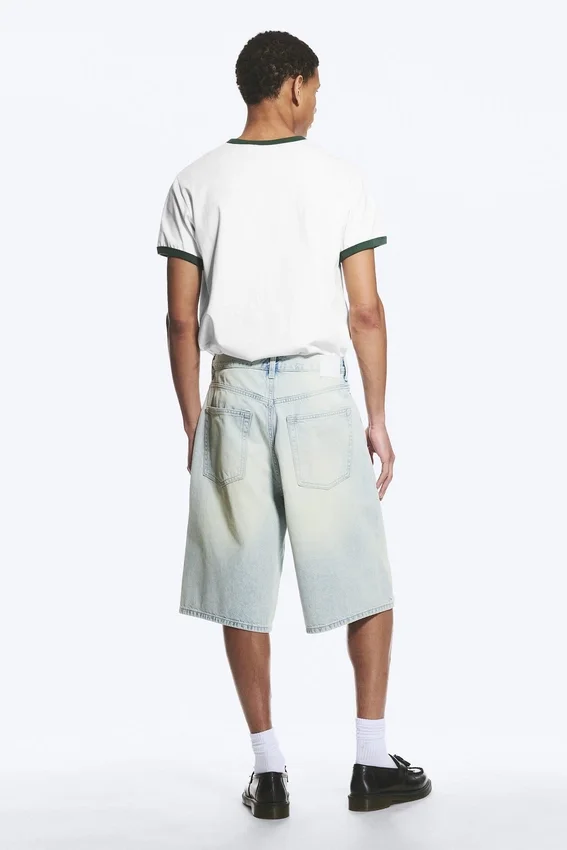 Astro Mid Rise Loose Baggy Denim Shorts – Citizen Blue – Light Blue Astro Mid Rise Loose Baggy Denim Shorts – Citizen Blue – Light Blue