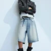 Astro Mid Rise Loose Baggy Denim Shorts – Kimberley Blue – Light Blue Astro Mid Rise Loose Baggy Denim Shorts – Kimberley Blue – Light Blue