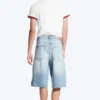 Astro Mid Rise Loose Baggy Denim Shorts – Kimberley Blue – Light Blue Astro Mid Rise Loose Baggy Denim Shorts – Kimberley Blue – Light Blue