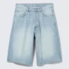 Astro Mid Rise Loose Baggy Denim Shorts – Kimberley Blue – Light Blue Astro Mid Rise Loose Baggy Denim Shorts – Kimberley Blue – Light Blue