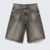 Astro Mid Rise Loose Baggy Denim Shorts – Redondo Black – Black Astro Mid Rise Loose Baggy Denim Shorts – Redondo Black – Black