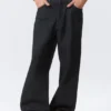 Astro Mid Rise Loose Baggy Leg Coated Jeans – Indigo Coating Astro Mid Rise Loose Baggy Leg Coated Jeans – Indigo Coating