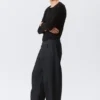 Astro Mid Rise Loose Baggy Leg Coated Jeans – Indigo Coating Astro Mid Rise Loose Baggy Leg Coated Jeans – Indigo Coating