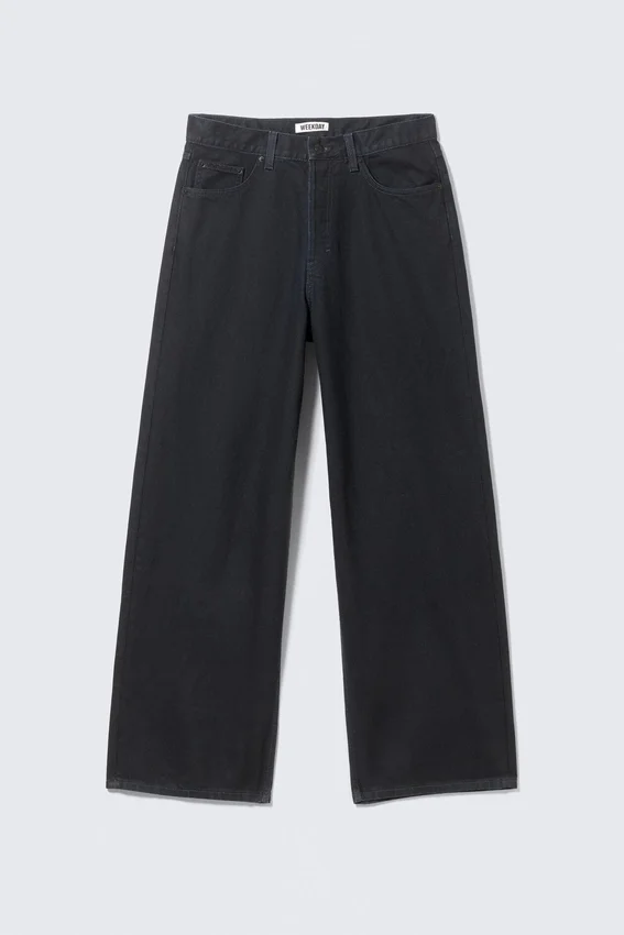 Astro Mid Rise Loose Baggy Leg Coated Jeans – Indigo Coating Astro Mid Rise Loose Baggy Leg Coated Jeans – Indigo Coating
