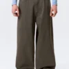 Astro Mid Rise Loose Baggy Leg Structured Trousers – Dark Brown Astro Mid Rise Loose Baggy Leg Structured Trousers – Dark Brown