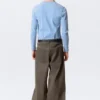 Astro Mid Rise Loose Baggy Leg Structured Trousers – Dark Brown Astro Mid Rise Loose Baggy Leg Structured Trousers – Dark Brown