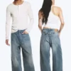 Astro Mid Rise Loose Baggy Twist Jeans – Gloria Blue – Medium Blue Astro Mid Rise Loose Baggy Twist Jeans – Gloria Blue – Medium Blue