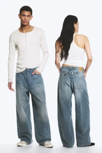 Astro Mid Rise Loose Baggy Twist Jeans – Gloria Blue – Medium Blue Astro Mid Rise Loose Baggy Twist Jeans – Gloria Blue – Medium Blue