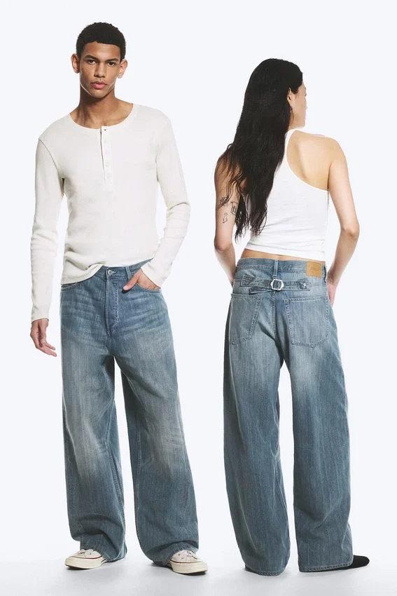Astro Mid Rise Loose Baggy Twist Jeans – Gloria Blue – Medium Blue Astro Mid Rise Loose Baggy Twist Jeans – Gloria Blue – Medium Blue