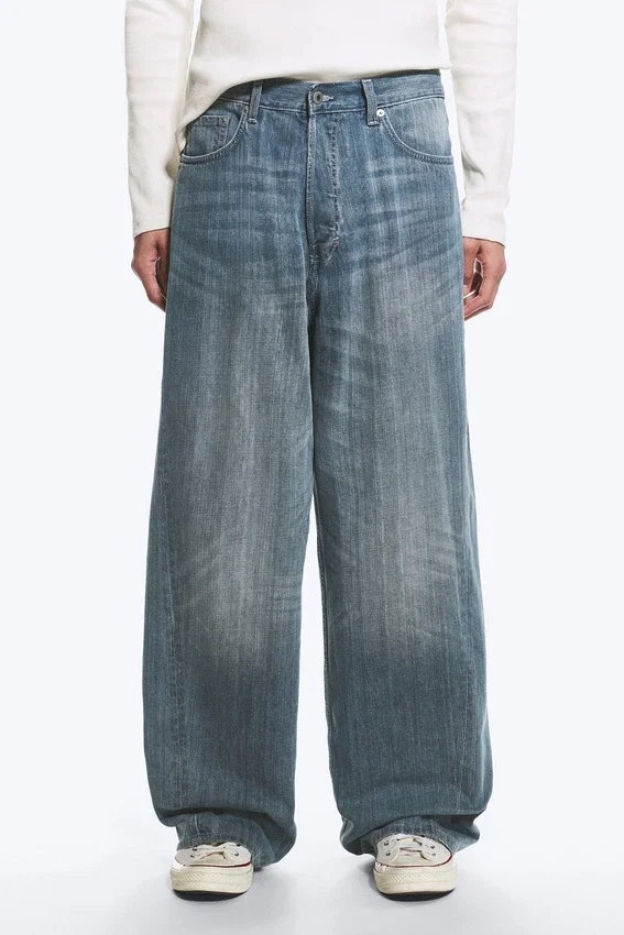 Astro Mid Rise Loose Baggy Twist Jeans – Gloria Blue – Medium Blue Astro Mid Rise Loose Baggy Twist Jeans – Gloria Blue – Medium Blue