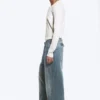 Astro Mid Rise Loose Baggy Twist Jeans – Gloria Blue – Medium Blue Astro Mid Rise Loose Baggy Twist Jeans – Gloria Blue – Medium Blue