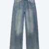 Astro Mid Rise Loose Baggy Twist Jeans – Gloria Blue – Medium Blue Astro Mid Rise Loose Baggy Twist Jeans – Gloria Blue – Medium Blue