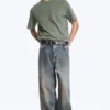 Astro Mid Rise Loose Baggy Unisex Jeans – Arizona Blue – Medium Blue Astro Mid Rise Loose Baggy Unisex Jeans – Arizona Blue – Medium Blue