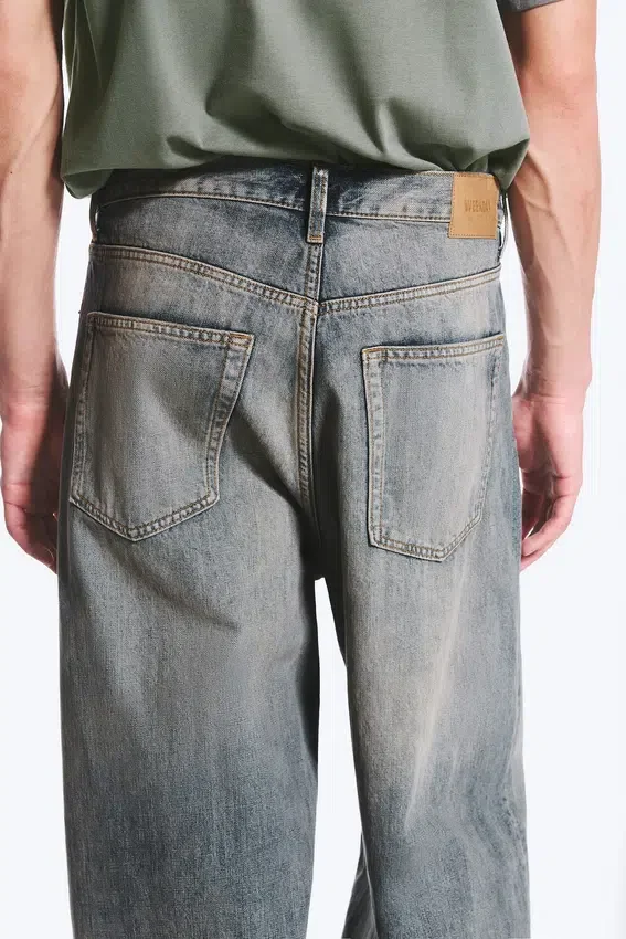 Astro Mid Rise Loose Baggy Unisex Jeans – Arizona Blue – Medium Blue Astro Mid Rise Loose Baggy Unisex Jeans – Arizona Blue – Medium Blue