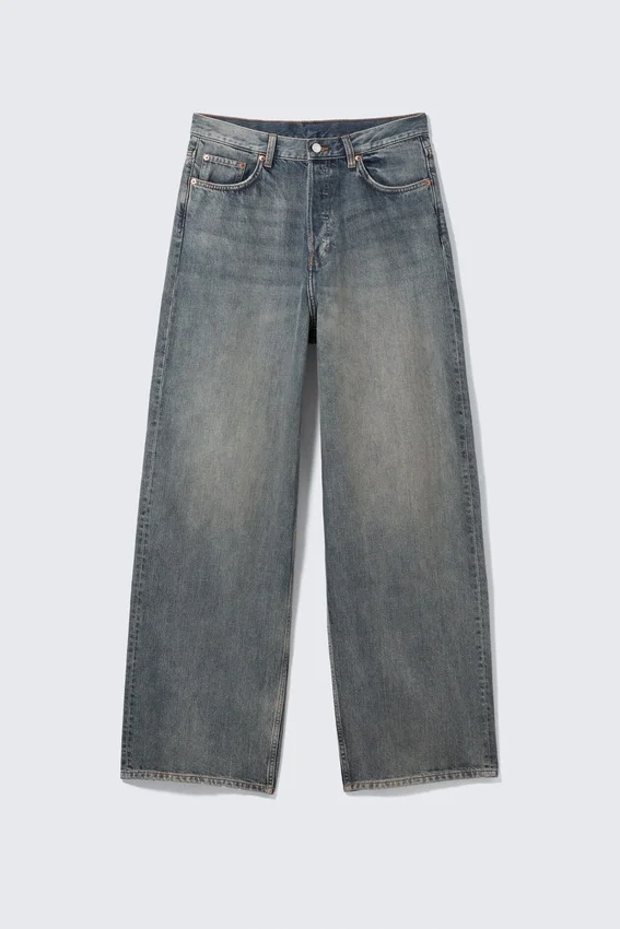 Astro Mid Rise Loose Baggy Unisex Jeans – Arizona Blue – Medium Blue Astro Mid Rise Loose Baggy Unisex Jeans – Arizona Blue – Medium Blue