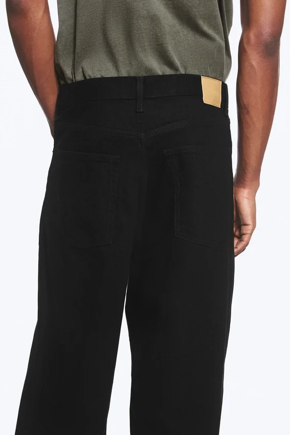 Astro Mid Rise Loose Baggy Unisex Jeans – Black Rinse – Black Astro Mid Rise Loose Baggy Unisex Jeans – Black Rinse – Black