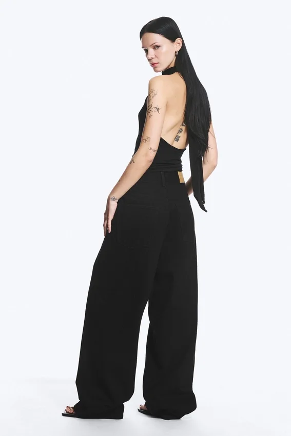 Astro Mid Rise Loose Baggy Unisex Jeans – Black Rinse – Black Astro Mid Rise Loose Baggy Unisex Jeans – Black Rinse – Black