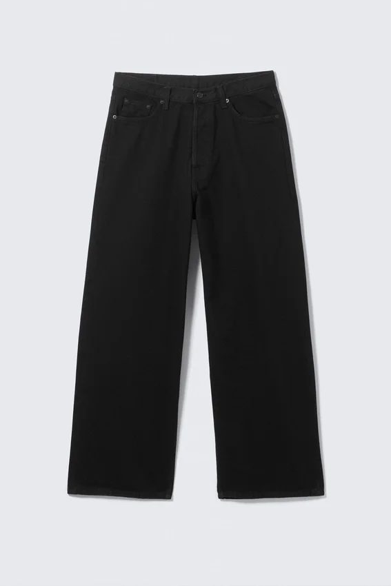 Astro Mid Rise Loose Baggy Unisex Jeans – Black Rinse – Black Astro Mid Rise Loose Baggy Unisex Jeans – Black Rinse – Black