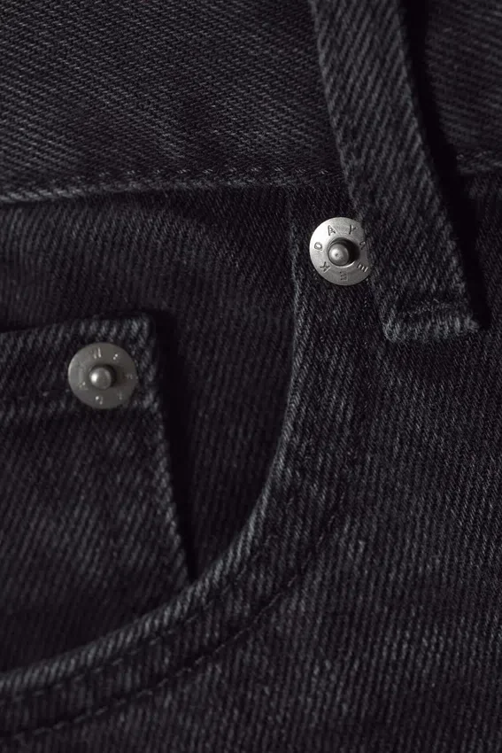 Astro Mid Rise Loose Baggy Unisex Jeans – Black Stream Astro Mid Rise Loose Baggy Unisex Jeans – Black Stream