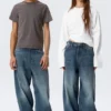 Astro Mid Rise Loose Baggy Unisex Jeans – Blue Hymn – Medium Blue Astro Mid Rise Loose Baggy Unisex Jeans – Blue Hymn – Medium Blue