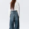 Astro Mid Rise Loose Baggy Unisex Jeans – Blue Hymn – Medium Blue Astro Mid Rise Loose Baggy Unisex Jeans – Blue Hymn – Medium Blue