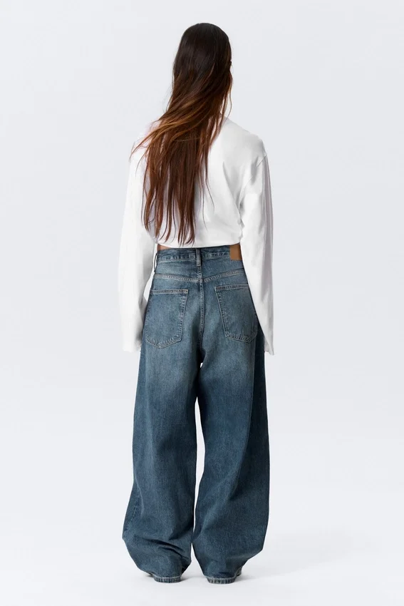Astro Mid Rise Loose Baggy Unisex Jeans – Blue Hymn – Medium Blue Astro Mid Rise Loose Baggy Unisex Jeans – Blue Hymn – Medium Blue