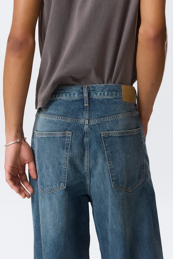 Astro Mid Rise Loose Baggy Unisex Jeans – Blue Hymn – Medium Blue Astro Mid Rise Loose Baggy Unisex Jeans – Blue Hymn – Medium Blue