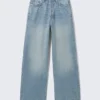 Astro Mid Rise Loose Baggy Unisex Jeans – Blue Stream – Medium Blue Astro Mid Rise Loose Baggy Unisex Jeans – Blue Stream – Medium Blue