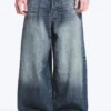 Astro Mid Rise Loose Baggy Unisex Jeans – Board Blue – Medium Blue Astro Mid Rise Loose Baggy Unisex Jeans – Board Blue – Medium Blue
