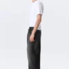 Astro Mid Rise Loose Baggy Unisex Jeans – Chelsea Black – Black Astro Mid Rise Loose Baggy Unisex Jeans – Chelsea Black – Black