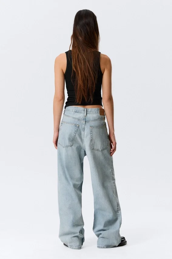 Astro Mid Rise Loose Baggy Unisex Jeans – Dream Blue – Light Blue Astro Mid Rise Loose Baggy Unisex Jeans – Dream Blue – Light Blue