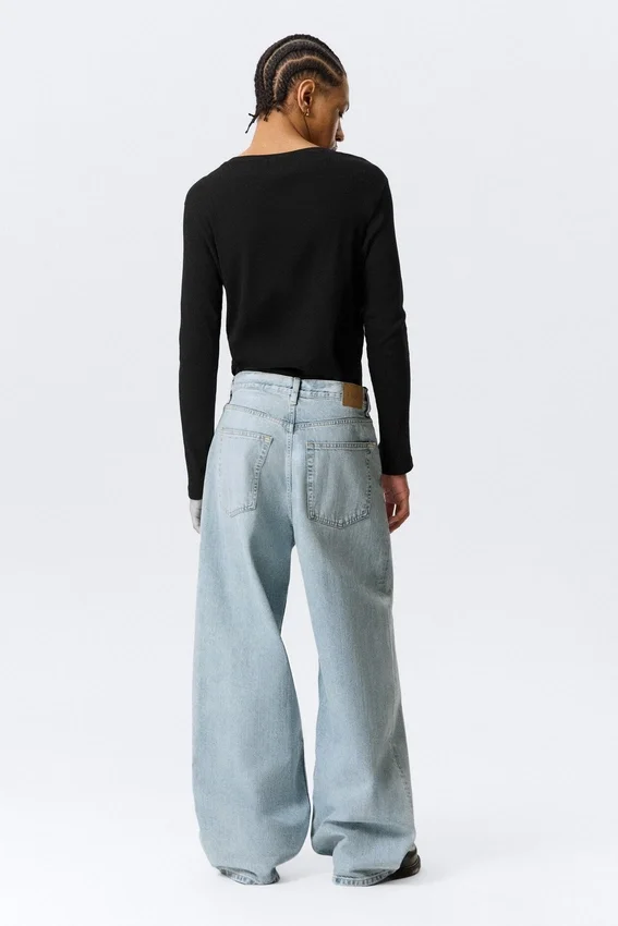 Astro Mid Rise Loose Baggy Unisex Jeans – Dream Blue – Light Blue Astro Mid Rise Loose Baggy Unisex Jeans – Dream Blue – Light Blue