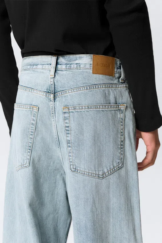 Astro Mid Rise Loose Baggy Unisex Jeans – Dream Blue – Light Blue Astro Mid Rise Loose Baggy Unisex Jeans – Dream Blue – Light Blue