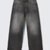 Astro Mid Rise Loose Baggy Unisex Jeans – Dusky Black – Black Astro Mid Rise Loose Baggy Unisex Jeans – Dusky Black – Black