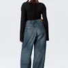 Astro Mid Rise Loose Baggy Unisex Jeans – Mine Blue – Medium Blue Astro Mid Rise Loose Baggy Unisex Jeans – Mine Blue – Medium Blue
