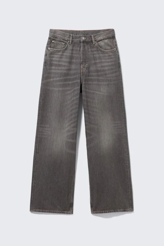 Astro Mid Rise Loose Baggy Unisex Jeans – Mine Grey Astro Mid Rise Loose Baggy Unisex Jeans – Mine Grey
