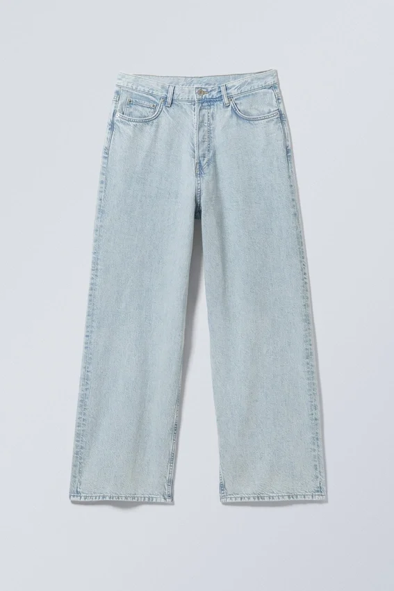 Astro Mid Rise Loose Baggy Unisex Jeans – Snow Blue – Light Blue Astro Mid Rise Loose Baggy Unisex Jeans – Snow Blue – Light Blue