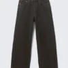 Astro Mid Rise Loose Baggy Unisex Jeans – Tuned Black – Black Astro Mid Rise Loose Baggy Unisex Jeans – Tuned Black – Black