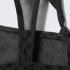 Asymmetric Cut-Out Mesh Top – Dark Grey – Dots Asymmetric Cut-Out Mesh Top – Dark Grey – Dots