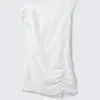 Asymmetric Draped Mini Dress – Off-White Asymmetric Draped Mini Dress – Off-White