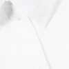 Asymmetric Fitted Poplin Shirt – White Asymmetric Fitted Poplin Shirt – White