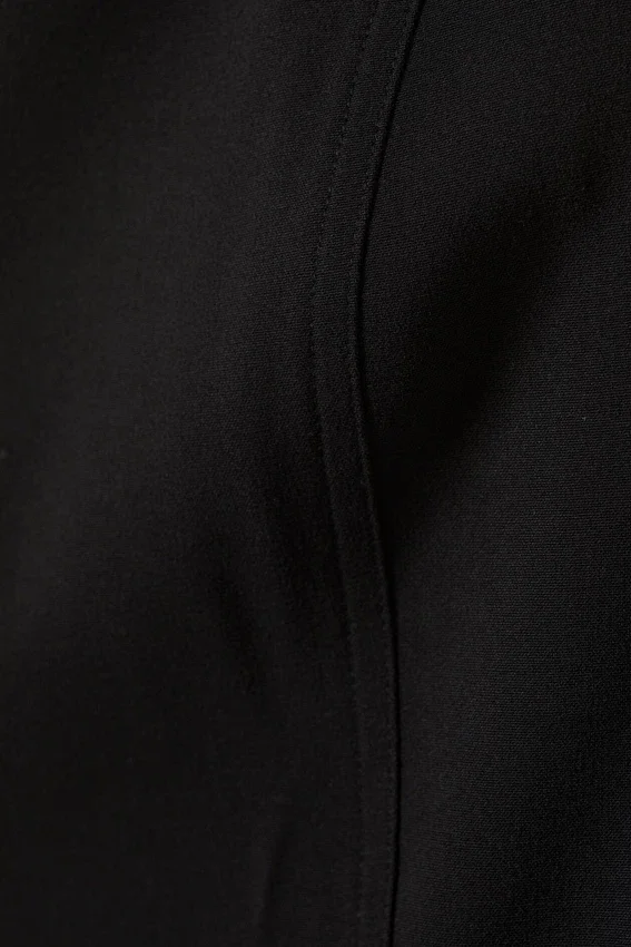 Asymmetric One-Shoulder Fitted Top – Black Asymmetric One-Shoulder Fitted Top – Black