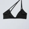 Asymmetric Pullover Bikini Top – Black Asymmetric Pullover Bikini Top – Black