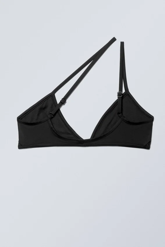 Asymmetric Pullover Bikini Top – Black Asymmetric Pullover Bikini Top – Black