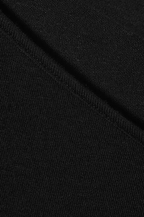 Asymmetric Rib Long Sleeve – Black Asymmetric Rib Long Sleeve – Black